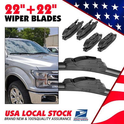 Limpiaparabrisas 22"/22" para Chevrolet Silverado 1500 HD 2001-2006 Foto 1 de 4