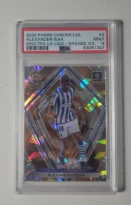 2020-21 Chronicles Alexander Isak Spectra Cracked Ice PSA 9 /23 Newcastle - Bild 1 von 2