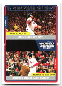 🔥 2005 Topps #731 Ortiz Starts Off Hot! / Bellhorn Smacks Game Winner! - Picture 1 of 2