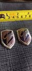 Pair of Used Ford Ghia Car Badge Mascot Rear Side  Focus Mondeo Galaxy Faded