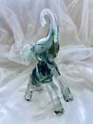VINTAGE MURANO LUCKY ELEPHANT HAND BLOWN SOMMERSO ART GLASS SCULPTURE 10”Tx5.5”W