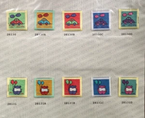 10x ACG Nyström Embroidered Sew-On Patches - Adorable Baloon Bear + Car Designs - Picture 1 of 6