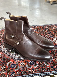 Konstantin Starke Herren Boots Stiefel Double Monk in 45 / UK 10,5 Dunkelbraun - Bild 1 von 24