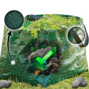 🔥 Large Heavy Duty Garden Waste Bag Sack Bin Refuse Sacks Handles Weeds Rubbish - Picture 1 of 9