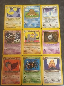 Tarjetas de Pokémon raras/poco comunes/comunes de Neo Destiny - todas las cartas son excelentes - como nuevas  - Imagen 1 de 89