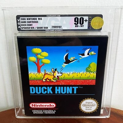 Duck Hunt PAL Spanish Short Box Nintendo NES New Sealed VGA 90+ Gold CGC WATA - Image 1 of 4