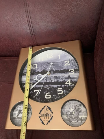Santa Anita Park 75th Anniversary Commemorative Clock & Weather Station Cover
