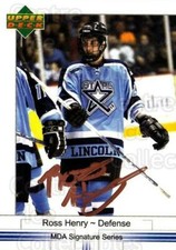 2008-09 Lincoln Stars MDA Embossed Autograph #17 Ross Henry