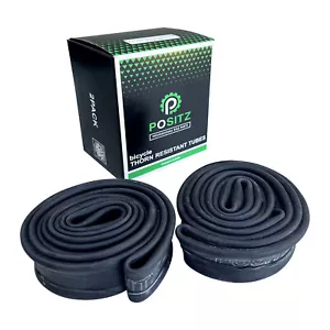 2x Positz 20" Heavy Duty Thorn Resistant BMX/Kids Bike Tubes - 20 x 1.75-2.125 - Picture 1 of 2