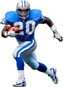 Barry Sanders Detroit Lions Logo - Die Cut Laminated Vinyl Sticker/Decal - Picture 1 of 1