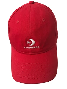 Youth Teen Converse Strap Back Logo Sports Adjustable Red Baseball Cap - Picture 1 of 8