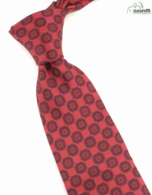 NEW VTG Anthony Zanghi Red/Black 3.25" Wide Silk Print Tie Foto 1 de 3