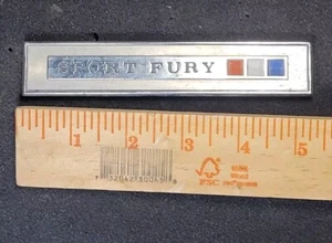 Vintage OEM Plymouth Sport Fury Trunk? Emblem Badge - Picture 1 of 2