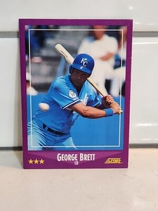 George Brett 1988 Score Card #11 Kansas City Royals HOF