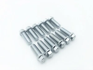 SBC Header Bolts SB Chevy V8 283 327 350 400 Exhaust Zinc Steel 6 Point 12 Pcs - Bild 1 von 2