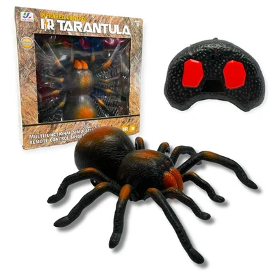 REMOTE CONTROL SPIDER TARANTULA INFRARED RC KIDS TOY LARGE 23CM CRAWLING NEW UK - Image 1 of 4