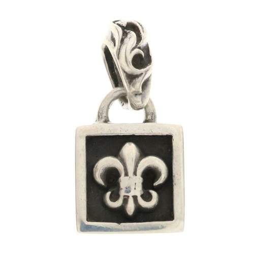 CHROME HEARTS Ciondolo Charm CUORI CROMATI INCORNICIATO BS FLUER Top Argento BCA270 Usato1089985b