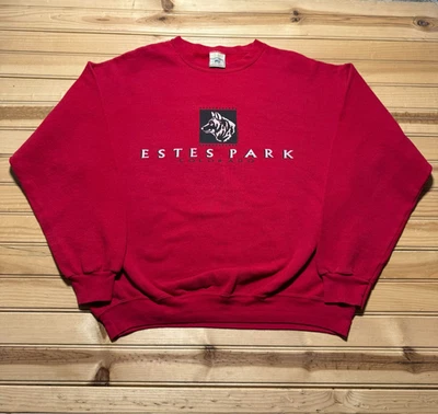 Sudadera De Colección Años 90 Y2K Estes Park Colorado Parque Nacional Montañas Rocosas - XL Foto 1 de 4