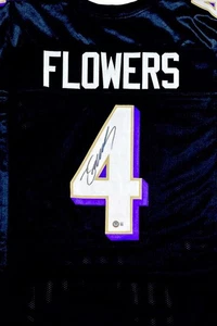 Zay Flowers Signed Jersey Baltimore Ravens WR Beckett Certified - Picture 1 of 1