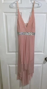 Girls Pink Dress Size 14/16 - Picture 1 of 5