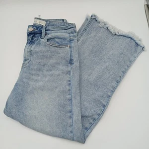 Risen High Rise Frayed Ankle Wide Jeans Sz. 9/29 - Picture 1 of 9
