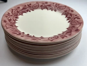 Corelle Gips gemustert Dessertteller (12er Set) rot Blumen 7" Durchmesser - Bild 1 von 6