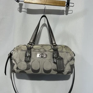 Bandolera Hobo gris firma Coach Bag vintage C1176-17800 ver fotos *** - Imagen 1 de 18
