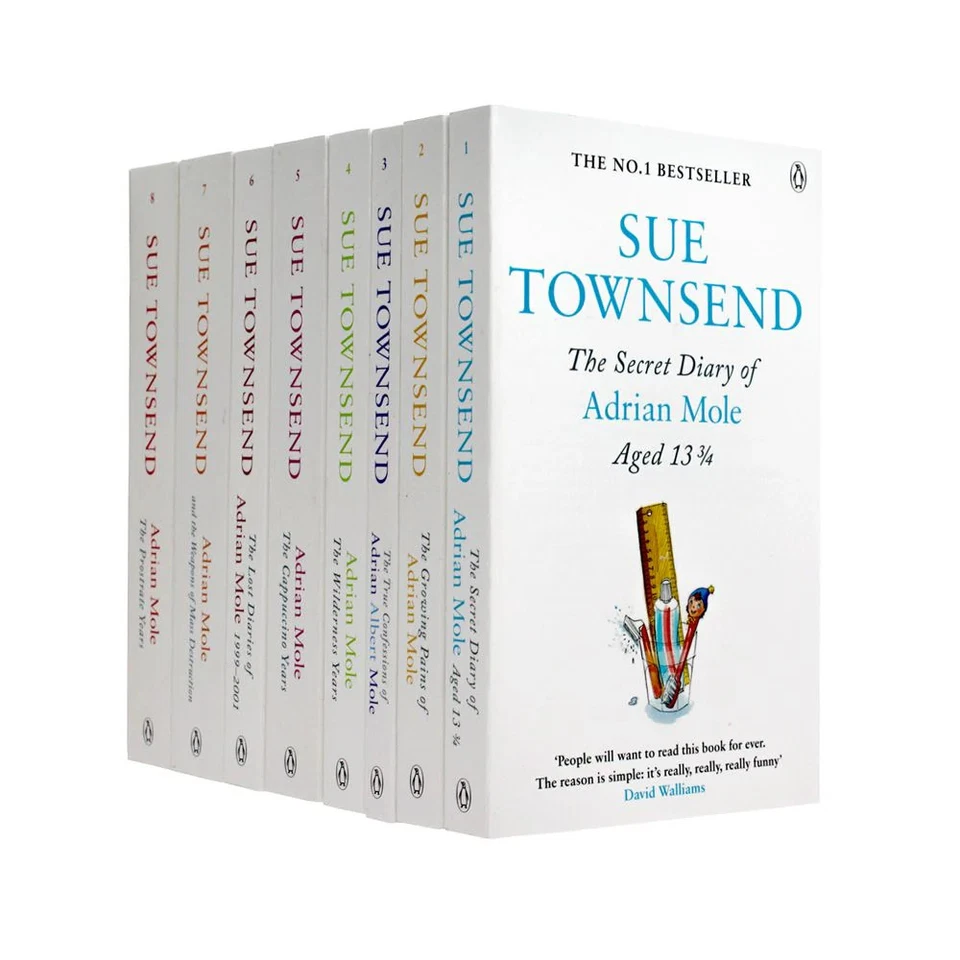 Sue Townsend Adrian Mole Series 8 Books Set Collection