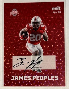 James People 2025 Onit Athlete Fusion Signature 34/60 Ohio State Buckeyes - Picture 1 of 2