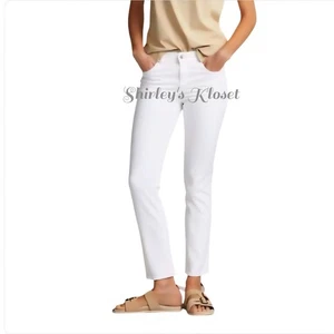 Jeans GLORIA VANDERBILT 'Amanda' bianco elasticizzato dritto taglia 6 corto 29x27 - Foto 1 di 11