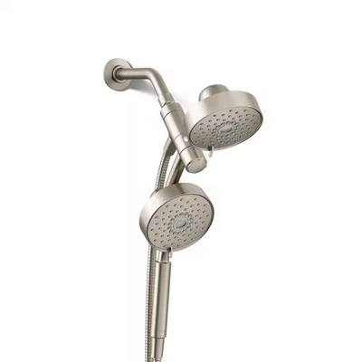 KOHLER Purist 1.75 GPM 5" Wall Mount Dual Shower Heads in Vibrant Brushed Nickel - Image 1 of 4