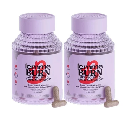 2 PACK Lemme Burn Metabolismo Quema Grasa Vientre AMPK Suplemento Activador Foto 1 de 4
