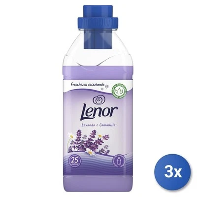 3X Lenor Fabric Softener 575 ML Concentrate 25 Doses Lavender Made In Italy - Image 1 of 3