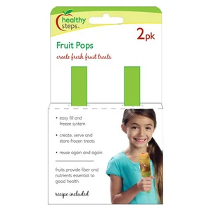 Jokari Healthy Steps Fruit Pops Maker 2pk - Popsicle Ice Pop Push-Up Mold - Picture 1 of 4