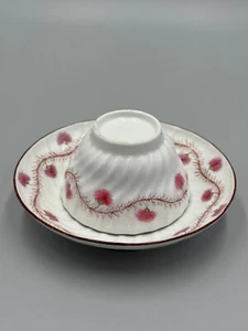 Antique 18th c French Chinese Export Style Porcelain Flowers Cup and Saucer - Picture 1 of 7