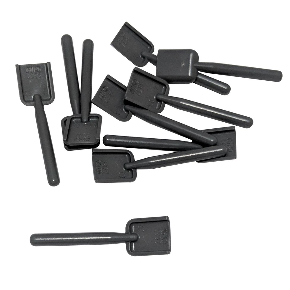 Lego 3837 x2 Shovel Dk Gray Pelle Gris City Pirate Aventure Fabuland MOC A61