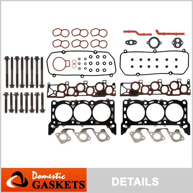 Se adapta a 97-98 Ford Windstar 3,8 L OHV Juego de juntas de culata pernos 4 mm admisión Vin 4 Foto 1 de 4