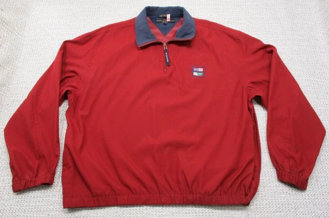 Tommy Hilfiger 1/4 Zip Pullover Mens XL  US Open 2000 Pebble Beach Vintage Cover