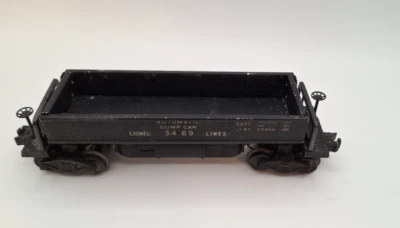 Vtg LIONEL #3469 AUTOMATIC COAL DUMP CAR 1949-'55 DIE CAST O GAUGE W Box, Tested - Image 1 of 4