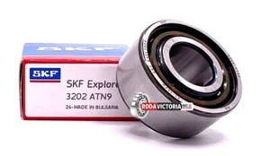 SKF 3202 ATN9 WINKELKONTAKT KUGELLAGER, OFFEN, KEINE DICHTUNGEN 15x35x15,9mm 5202 - Bild 1 von 4