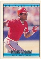 Barry Larkin 1992 Donruss Cracker Jack Mini Card #19 Cincinnati Reds
