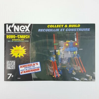 K'nex Robo Smash Instruction Manual Booklet Replacement Part 13243 - Image 1 of 2