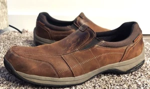 Chaussures homme Dunham cuir marron à enfiler pointure 13 D largeur - Photo 1/7