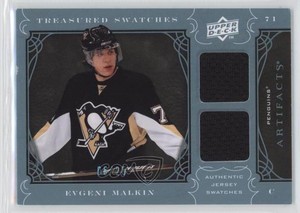 2009-10 Upper Deck Artifacts Treasured Swatches Blue /25 Evgeni Malkin #TS-EM