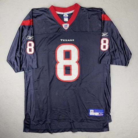 Houston Texans Football Jersey David Carr 8 Reebok On Field NFL Mens Size XL Cover