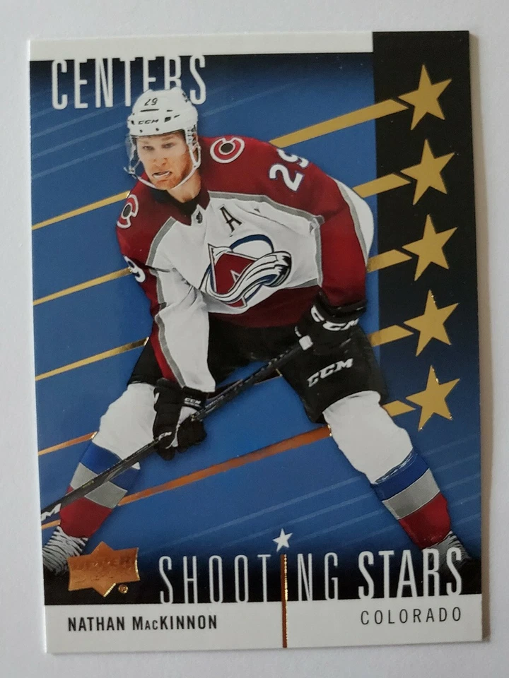NATHAN MACKINNON 2019-20 Upper Deck Series 1 SHOOTING STARS CENTERS SSC-5 - Image 1 of 1