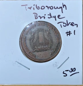 TRIBOROUGH BRIDGE AND TUNNEL AUTHORITY M 100 TRANSIT TOKEN #1. Gratis Versand - Bild 1 von 2