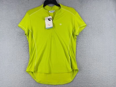 Camiseta deportiva de ciclismo Pearl Izumi para mujer extra grande patrón de diamantes verdes 1/4 cremallera polietileno Foto 1 de 4