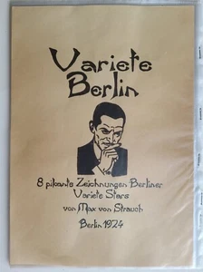 Berlin Variete Stars VINTAGE ORIGINAL EROTIC INK DRAWINGS by Max von Strauch - Picture 1 of 8