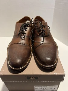 Men's Brown Leather Joseph Abboud Essex Dress Shoes Size 13 Excellent Condition - Picture 1 of 7